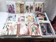 Lot (14) McCalls Simplicity Butterick Vogue Burda Sewing Patterns Costume Dress