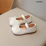 兒童娃娃鞋2-10歲白色亮片皮BB24