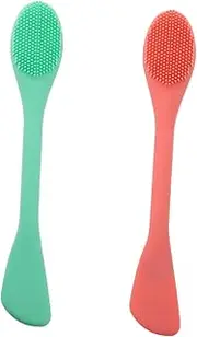OFFIGAM 2pcs Facial Cleansing Brush Double Sided Face Wash Tool for Gentle Exfoliation and Deep Cleaning Safe for All Skin Types Includes Brush