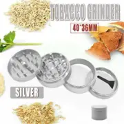 4-Layer Metal Zinc Tobacco Herb Alloy Grinder Hand Muller Smoke Crusher Spice AU