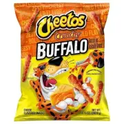 Cheetos CRUNCHY Cheese BUFFALO Flavored Snack Chips, 8.5oz Bag