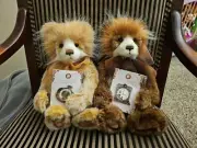 Charlie Bears Clockmaker Watchmaker Set With Pin 2023 Plush Teddy Fully Jointed