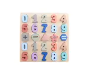 Enlightenment of Digital Alphabet Hand Grab Board for Children's Wooden Toys - 1