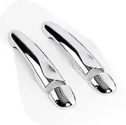 for Renault, Latitude, for Samsung, SM5, for Renault, Fluence SM3, for Samsung, L38 2009-2017 Chrome Door Handle Cover Trim Car Stickers Styling Auto Door Handle Protector(Black 2dr No Key No