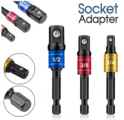 Impact Socket Adaptor Set Drive Hex Shank Drill Bit Driver Extension Bit Wrench