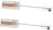 ARTIBETTER Sets Telephone Cable Landline Detangler Anti-Tangle Swivel Adapter for Phone Cord Pcs
