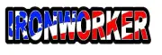 IRONWORKER AMERICAN FLAG STICKER (LOT OF 3) HARD HAT STICKER HELMET STICKER