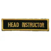 Martial Arts Embroidered Badges - Head Instructor Gi Patches Uniform Suit