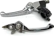 Motorcycle Brake Clutch Levers for Pit Dirt Bike A-TV Quad 50cc 110cc 125cc 140cc 160cc 200cc Motorcycle Folding Brake Clutch Lever Set BHYYDSS(B)