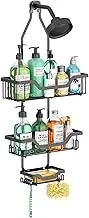 Hanging Shower Caddy Over Shower Head,Shower Organizer Hanger Storage Rack Shelf For Inside Rustproof Bathroom Wall Basket With Soap Shampoo Holder Organization Black (A)