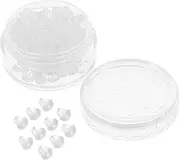 FONDOTIN 100Pcs Clear Silicone Earring Backs for Secure Locking Easy Replacement and Cleaning Safe Earring Stoppers for Women Compatible with Studs and Jewelry Accessories