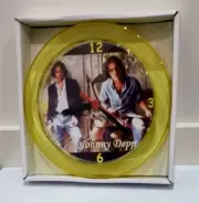 Johnny Depp 7" Yelkow Novelty Wall/Desk Clock Brand New