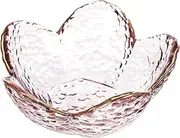 TEMPNAP Cherry Blossom Decorative Plate Pink Gold Ring Bowl Versatile for Events Decor