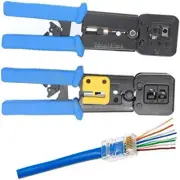 Ubigear® All-In-One Crimper for Pass-Through/Ez/Legacy RJ11/RJ12/RJ45 Connectors