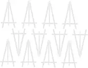 GAXIRE 12pcs Mini Easel Stands Lightweight Tripod Display Holders for Painting Photos and Crafts Sturdy Small Easels for DIY Projects and Business Cards