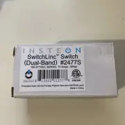 Insteon 2477S SwitchLinc On Off Dual-Band Remote Control Light Switch - White