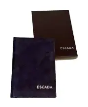 New Escada Luxury European Designer Velvet White Blank Pages Diary Notebook