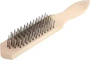 VERDANVERSE Handheld Cleaner Wooden Handle Steel Brush for Effortless Scaling Kitchen Tool for Fresh Fish Preparation and Cleaning