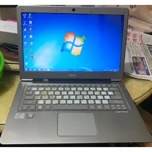 宏碁 蜂鳥筆電 Acer S3-951 四核 i7-2637M 4G 500G Win7