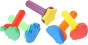 VILLFUL 5pcs Cartoon Shaped Painting Sponges DIY Stamper for Early Learning Safe Easy to Use Art Tool for Creative Craft Projects and Fun Activities