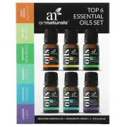 2 X Artnaturals, Top 6 Essential Oils Set, 6 Piece Set, .33 fl oz (10 ml) Each