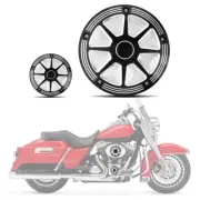 Black Burst Derby Timing Timer Cover For Harley Touring Road King Electra Glide