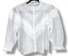 Aerie AE77 Women's Premium Laced Peasant Romantic Blouse NWT
