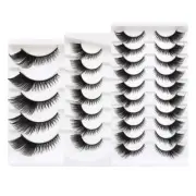 Handmade Eyelashes Fluffy-Mink Lashes Natural Mink-False Eyelashes Makeup Lashes
