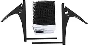 Professional Standard Table Tennis Net Bracket Set Kit Stainless Steel Metal Nylon Durable Stable Portable Easy Installation for Indoor Outdoor Training and Fun Activities