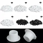 50x Screw Caps Covers Flush Type Plastic Hole Plugs Button Tops Furniture Gasket