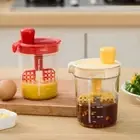 Rotating Hand Seasoning Mixer U-shape Mouth Manual Stirring Bottle Household