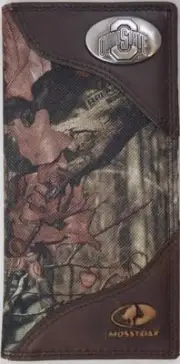 ZEP-PRO Ohio State Buckeyes Leather & Nylon MOSSY OAK Camo Wallet ONLY NO BOX