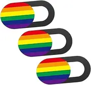 ELAYARD 3PCS Webcam Cover Slide for Laptop and Tablet Peeping Protection Stylish Rainbow Stripe Design Durable Material Easy to Use