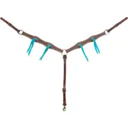 Martin Saddlery 1.5" Dotted Scallop Blood Knot Breast Collar