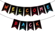 Welcome Back Banner Wecome Home Banner Return Theme Party Decoration Supplies We