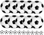Toyvian 20Pcs Mini Foosball Table Balls Replacement Compatible with Tabletop Soccer Games Smooth Rolling Frosted Surface for Enhanced Control and Fun