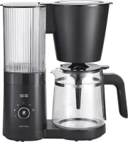 Enfinigy Glass Drip Coffee Maker 12 Cup, Awarded the SCA Golden Cup Standard, Bl