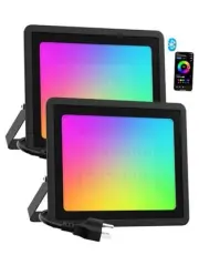 Led Flood Light Outdoor 800W Equiv, 100W RGBW Color Changing 100.0 Watts