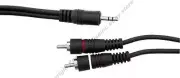 Lot50 HQ 6ft Stereo 1/8"Male~Dual RCA-M Audio Cable/Cord,3.5mm PC/IPOD~AUX{BLACK