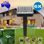 Weatherproof 6X Snake Repeller Sonic Pulse Solar Powered Pest Repellent Garden