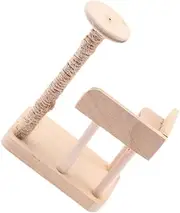 BESPORTBLE Wooden Cat Tower Elegant Dollhouse Cat Climbing Frame Model for Pretend Play Stylish Decor for Miniature Furniture Scenes for Imaginative Play and Layouts