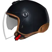 Y.10 Sunny Black Matt Camel Jet Helmet