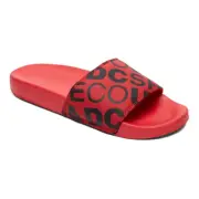 DC Shoes "Slide SE" Sliders Sandals (Red/Black) Men's Slip On EVA Shoes