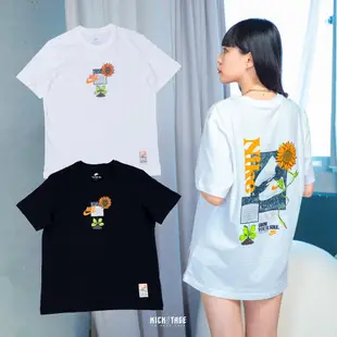 NIKE NSW TEE 白色 黑色 向日葵 AF1 花卉 土壤 種子 標語 短T 男款【DQ1034-100】KS