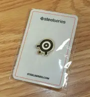 Black & White SteelSeries Brand Collectible Souvenir Logo Lapel Pin