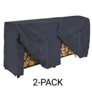 Style Selections Polyester Firewood Cover Black New 2-pack - 1460426