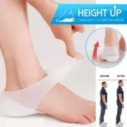 4cm Concealed Footbed Enhancers Invisible Height Increase Silicone Insoles Pad