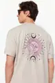 Taş Men Oversized/Wide Cut 100% Cotton Mystical Printed T-Shirt