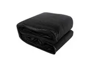Instahut Shade Sail 5x7m Rectangle 280GSM 98% Black Shade Cloth