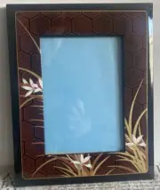 NWB Japanese Lacquare Picture Frame 10” X 8” X .5” Made In Japan